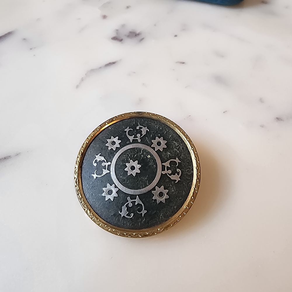 Antique | Gold Kelt Brenton Brooch | Stamped Paris